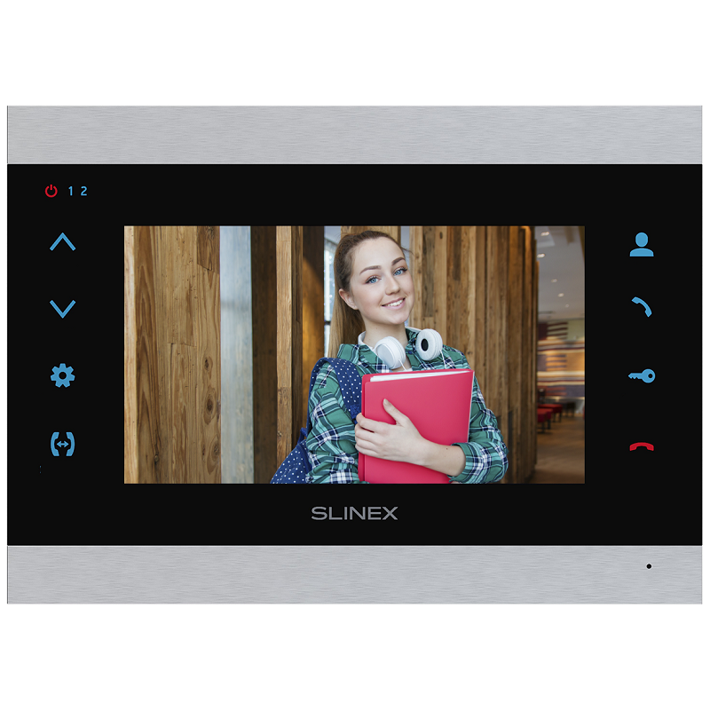 Видеодомофон Slinex SL-07N Cloud с переадресацией вызова Black/Silver