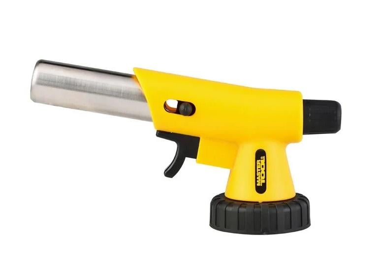 Пальник для газового балона MasterTool Вихор з п'єзопідпалом 22 мм керамічний захист 1300°С (44-5035)