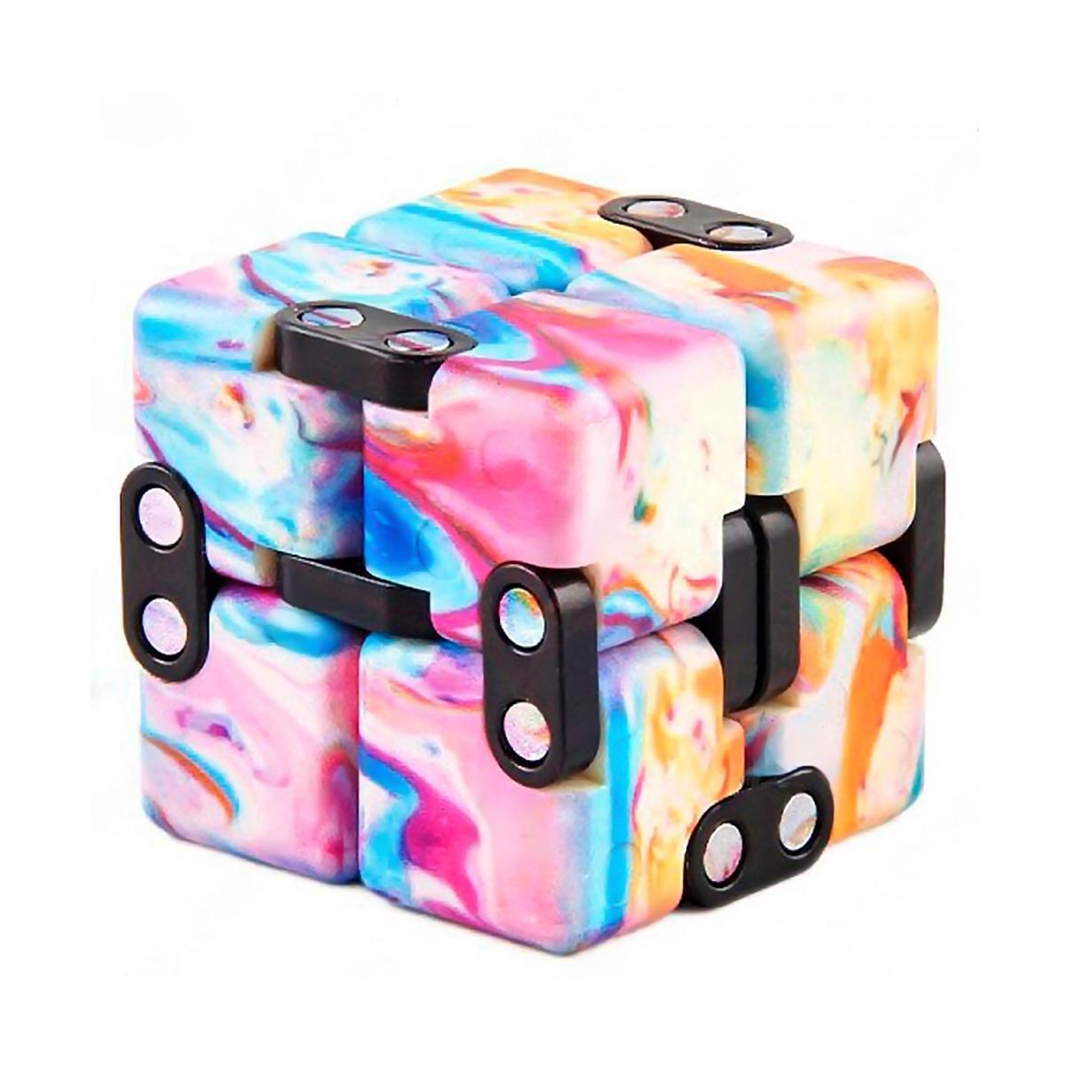 Игрушка-антистресс Бесконечный кубик Радуга 7,3x3,6x1,8 см Розовый Игрушка-антистресс Бесконечный кубик Радуга 7,3x3,6x1,8 см Розовый