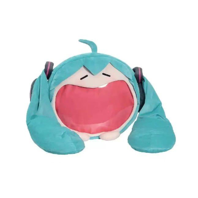 Рюкзак Хацунэ Мику Аниме плюш 40х35 см Синий (R-Miku-Bl)