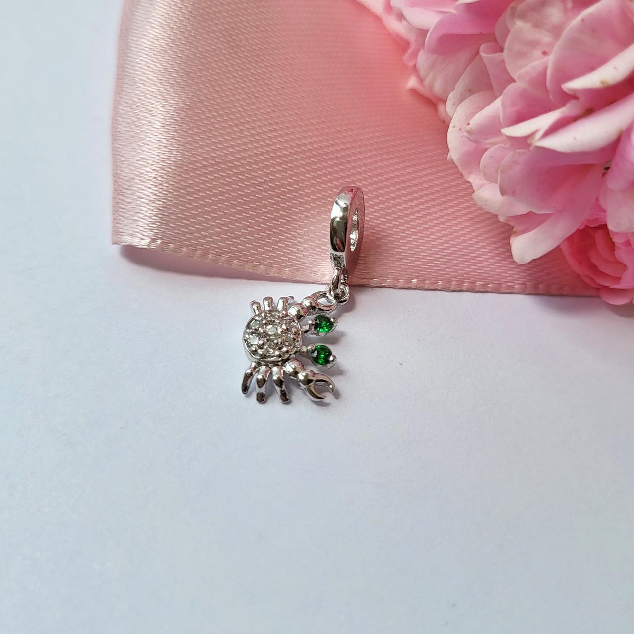 Шарм з підвіскою Крабик 925 проби 1.70 г (847р)