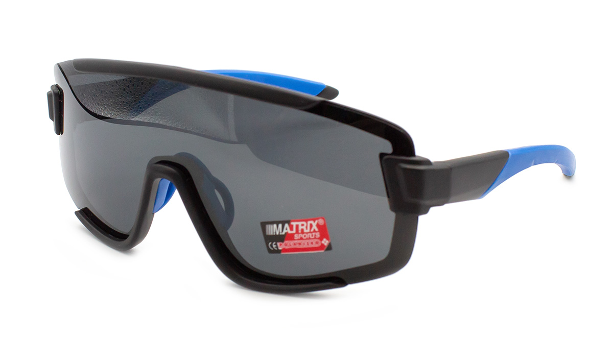 Очки горнолыжные Matrix MX061 для катания на сноуборде антизапотевающие солнцезащитные поляризационные Серый (41316)
