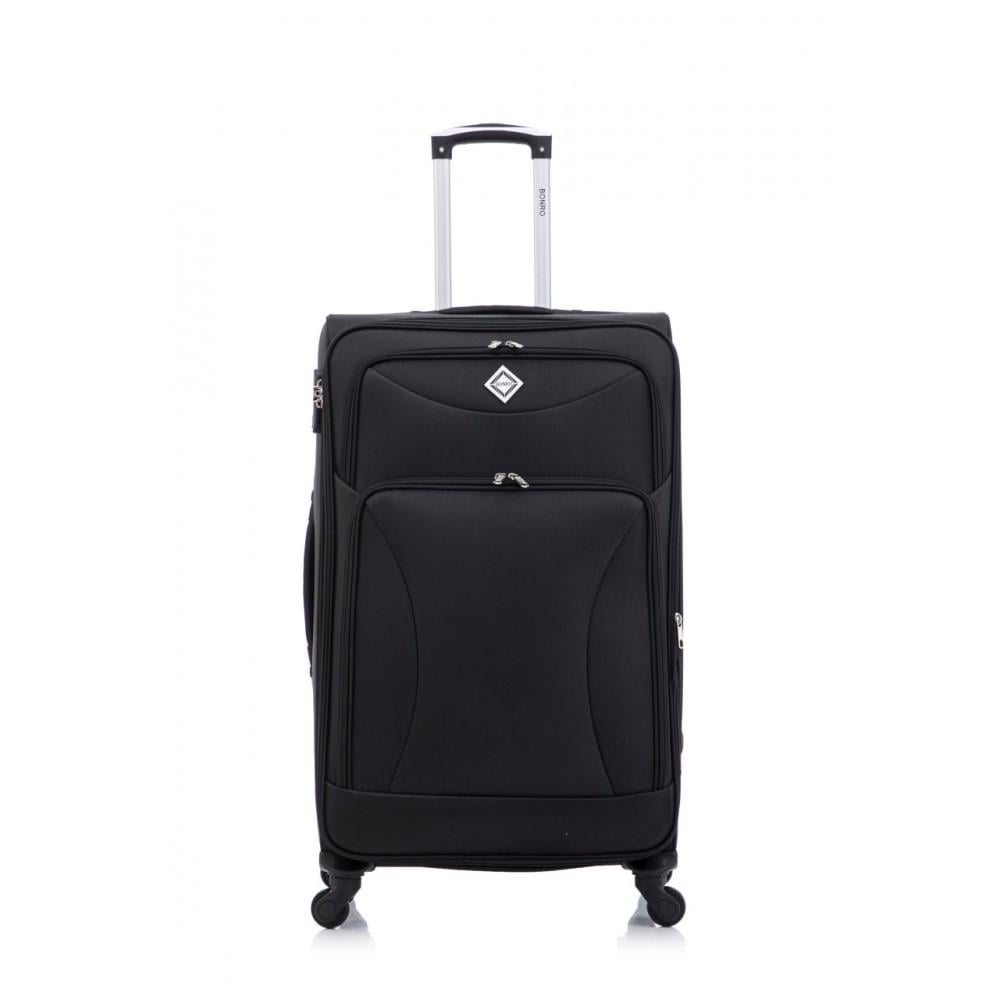Валіза Bonro Tourist велика на 4 колесах Чорний (10132800) - фото 2 Валіза Bonro Tourist велика на 4 колесах Чорний (10132800) - фото 2