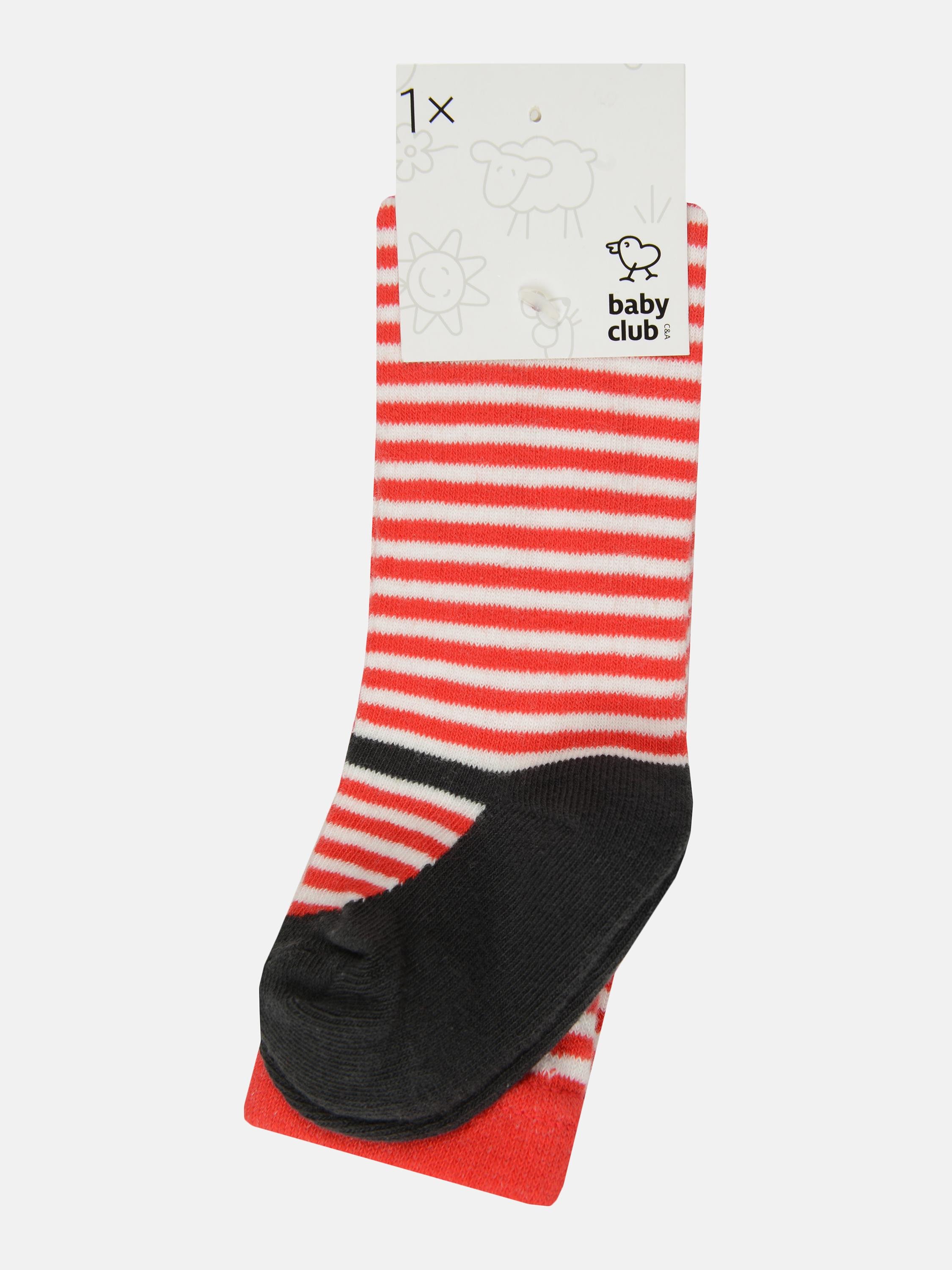 Колготки C&A Смужка 68 см Червоно-білий (740382077113)