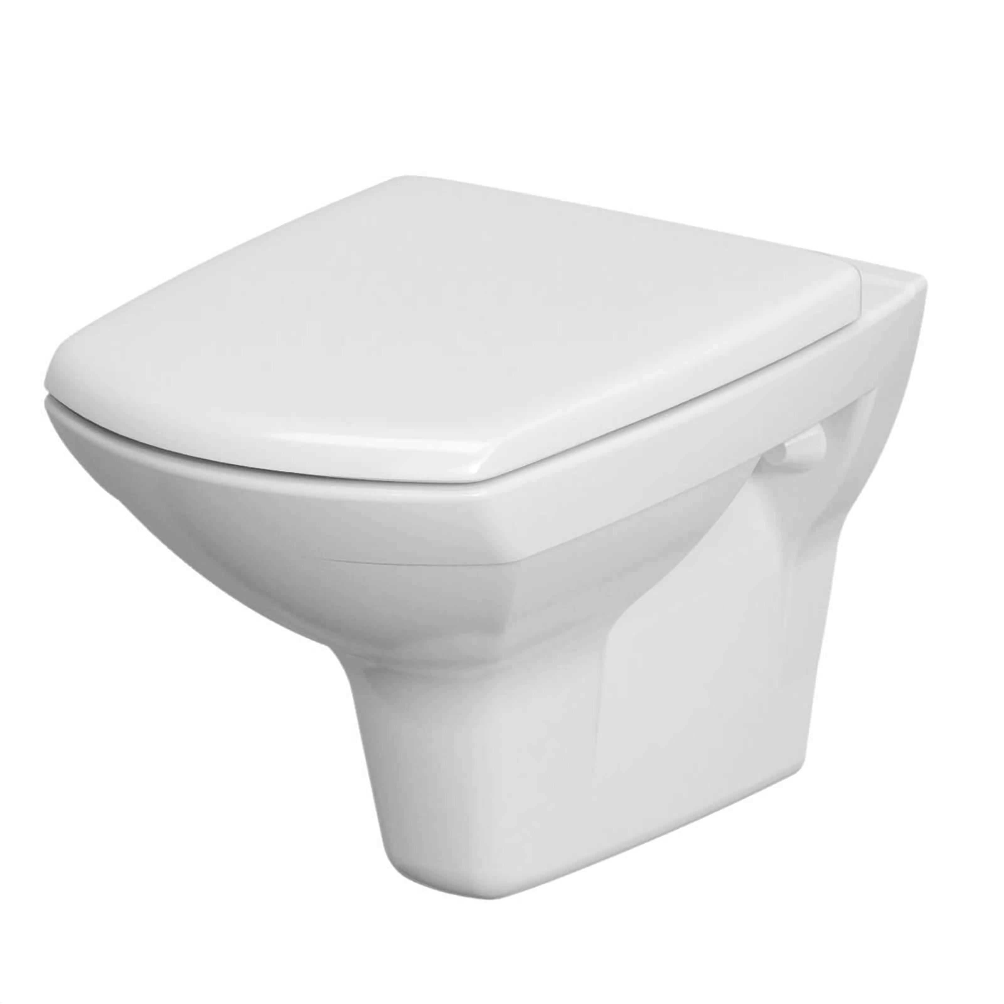 Унітаз підвісний Cersanit 548 CARINA CLEAN ON з кришкою дюропласт та ліфтом (000019065)