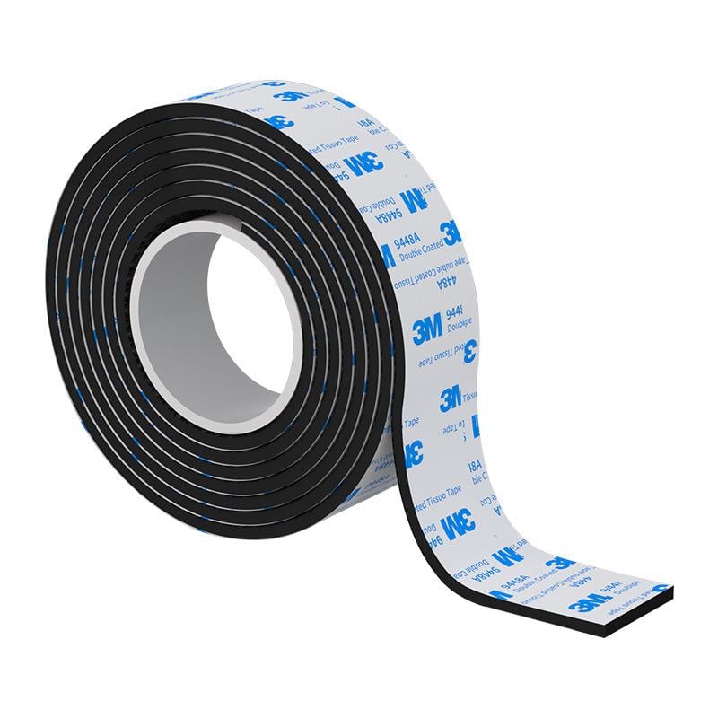 Стрічка на ніжки меблів самоклеюча EVA рулон 2 см 1 м Чорний (29591) Стрічка на ніжки меблів самоклеюча EVA рулон 2 см 1 м Чорний (29591)