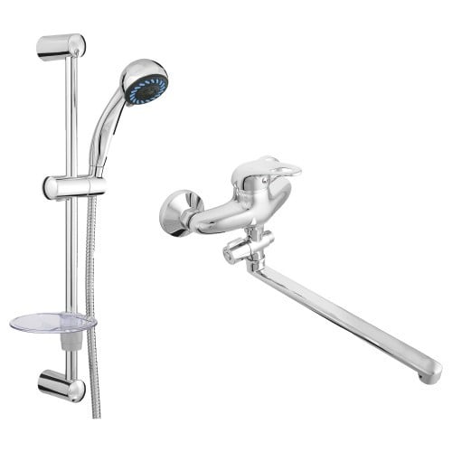 Смеситель для ванной с душевым гарнитуром RUBINETA Practic-Fresh 625001 (000034896)