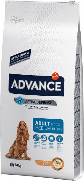 Корм сухой для собак Advance Dog Medium Chicken & Rice 14 кг (924068)