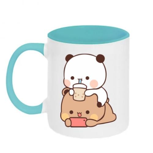 Чашка керамічна двоколірна Сhilling Bubu and Dudu 320 мл Біло-блакитний (15760551-64-193866) - фото 1 Чашка керамічна двоколірна Сhilling Bubu and Dudu 320 мл Біло-блакитний (15760551-64-193866) - фото 1