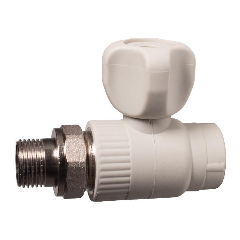 Кран радиаторный прямой REIGER PP-R без резинки 20 мм (TU-19661)