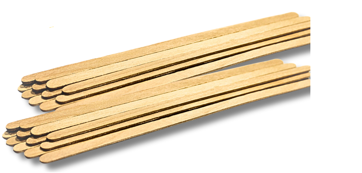 Палочка одноразовая деревянная в индивидуальной упаковке для чая и кофе 1 шт. 14 см