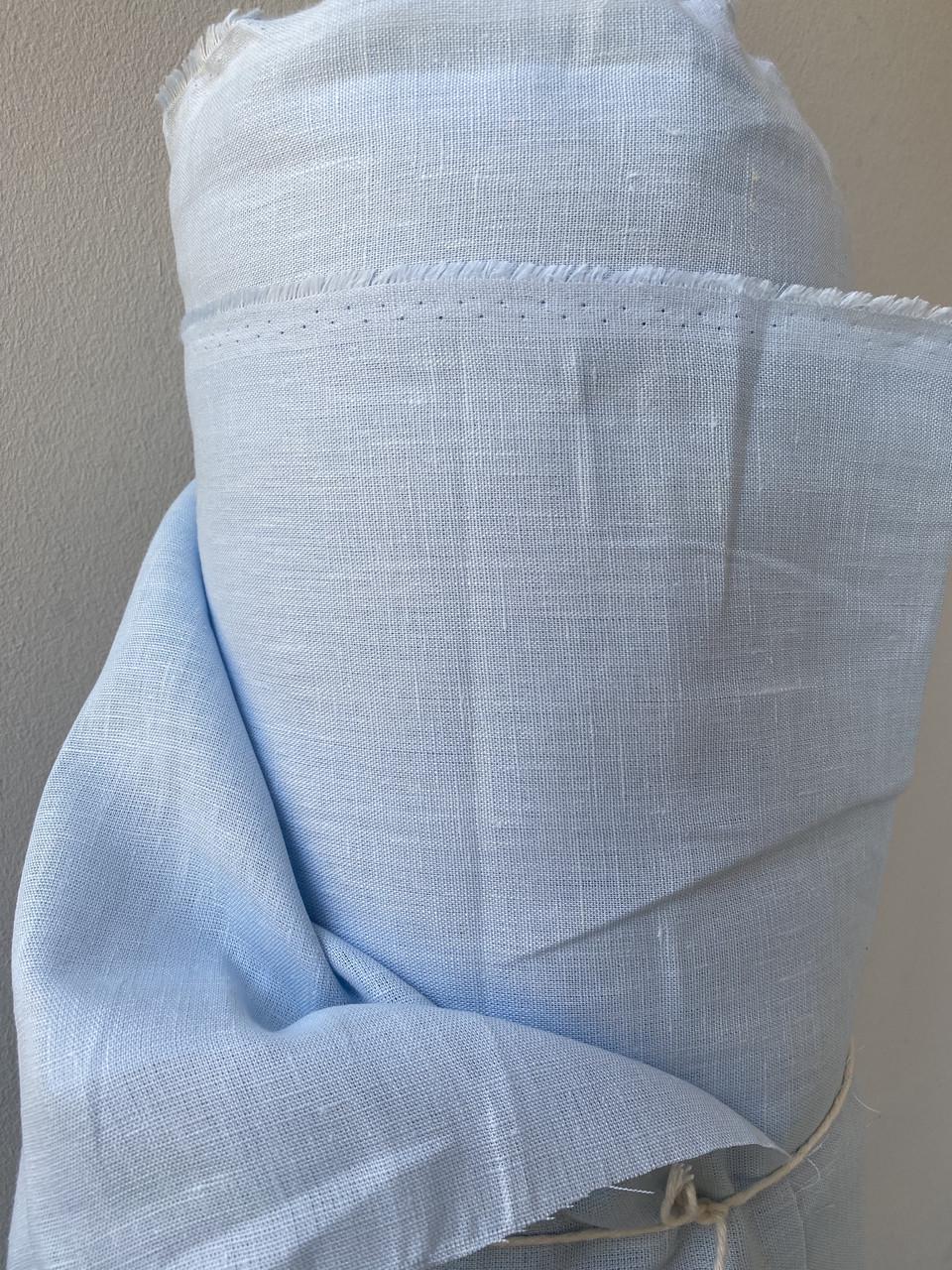 Ткань LINEN PLUS льняная 220 см 1347 Небесно-голубой - фото 6 Ткань LINEN PLUS льняная 220 см 1347 Небесно-голубой - фото 6
