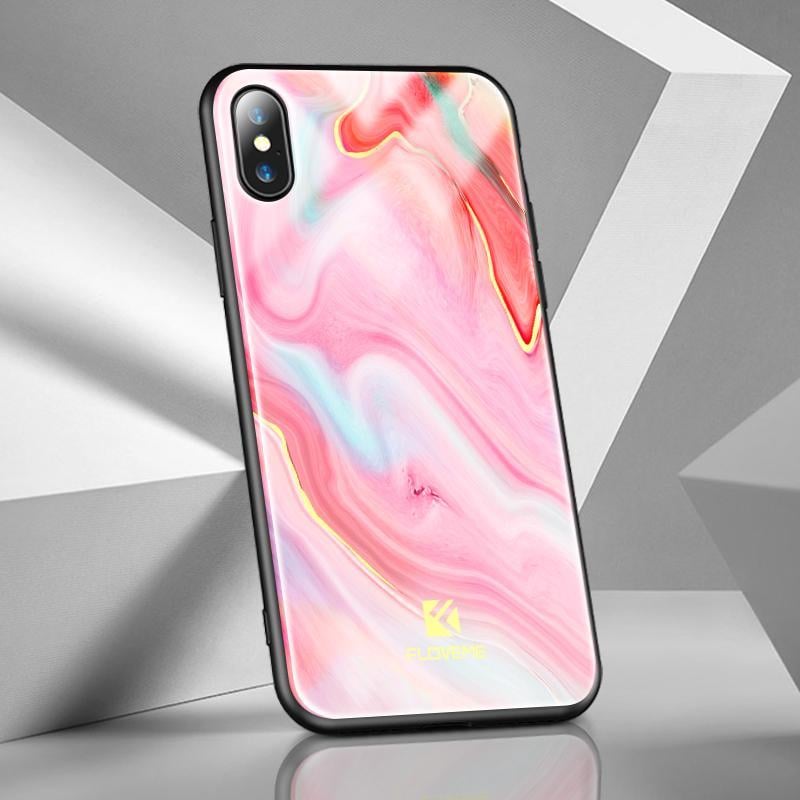 Чехол-накладка Floveme Luxury Case for iPhone X ,Pink - фото 2