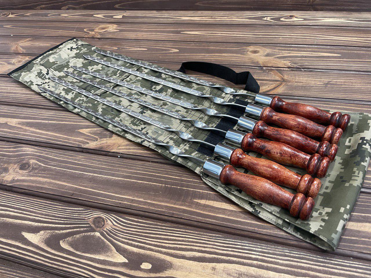 Шампуры в чехле Red 1 ручная работа