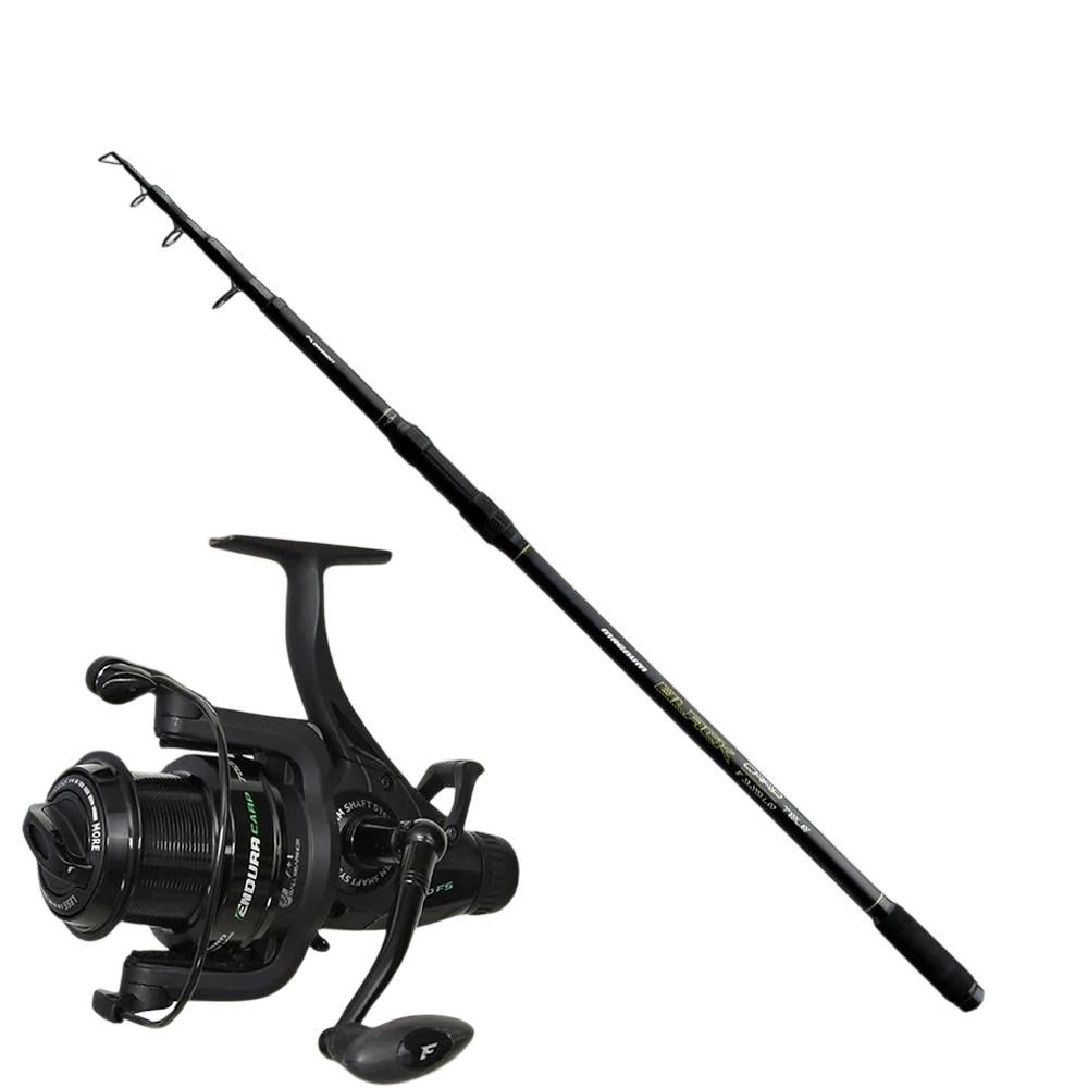 Набір вудлище коропове Flagman Magnum Black Carp Tele NGM 3,3 м 3.25lb FLMBTC330 та котушка Flagman Endura Carp 6000 FS
