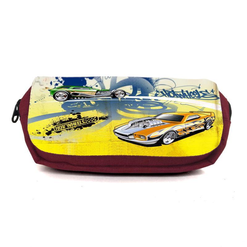 Пенал школьный Hot Wheels HW-006 Бордовый (1480995258)