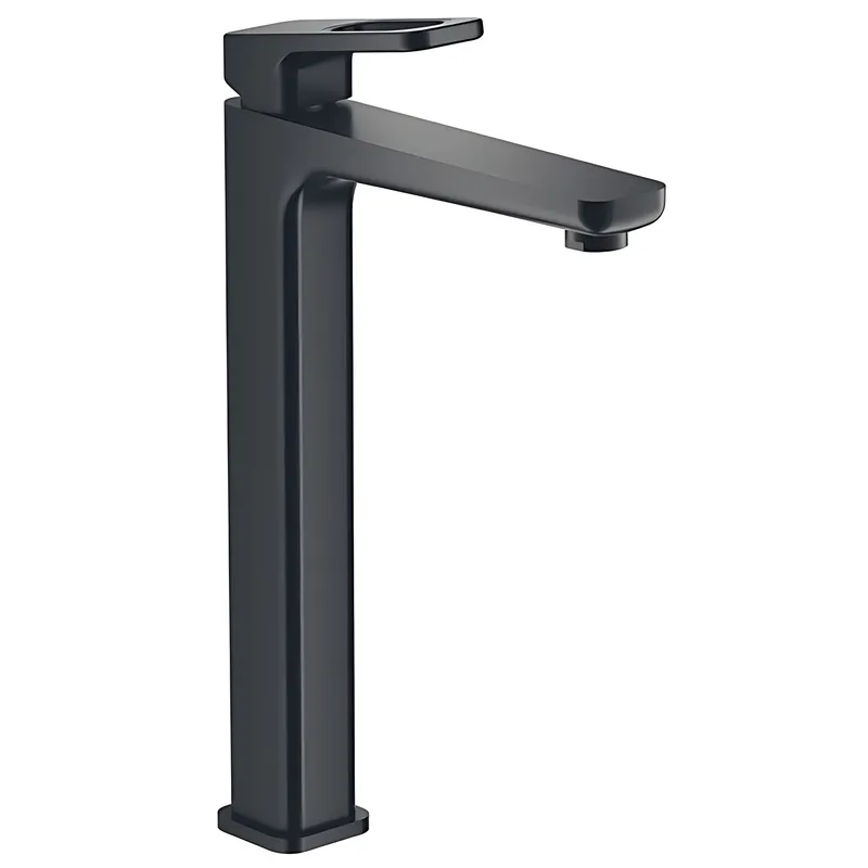 Смеситель для умывальника KOER KB-11031-05 KR5434 высокий однорычажный Черный (250505)