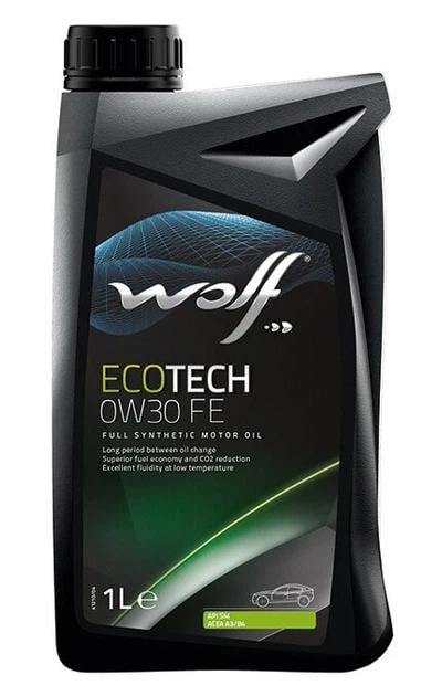 Моторна олива WOLF EcoTech FE A3/B4 SN/CF 0W-30 1 л (8309205)