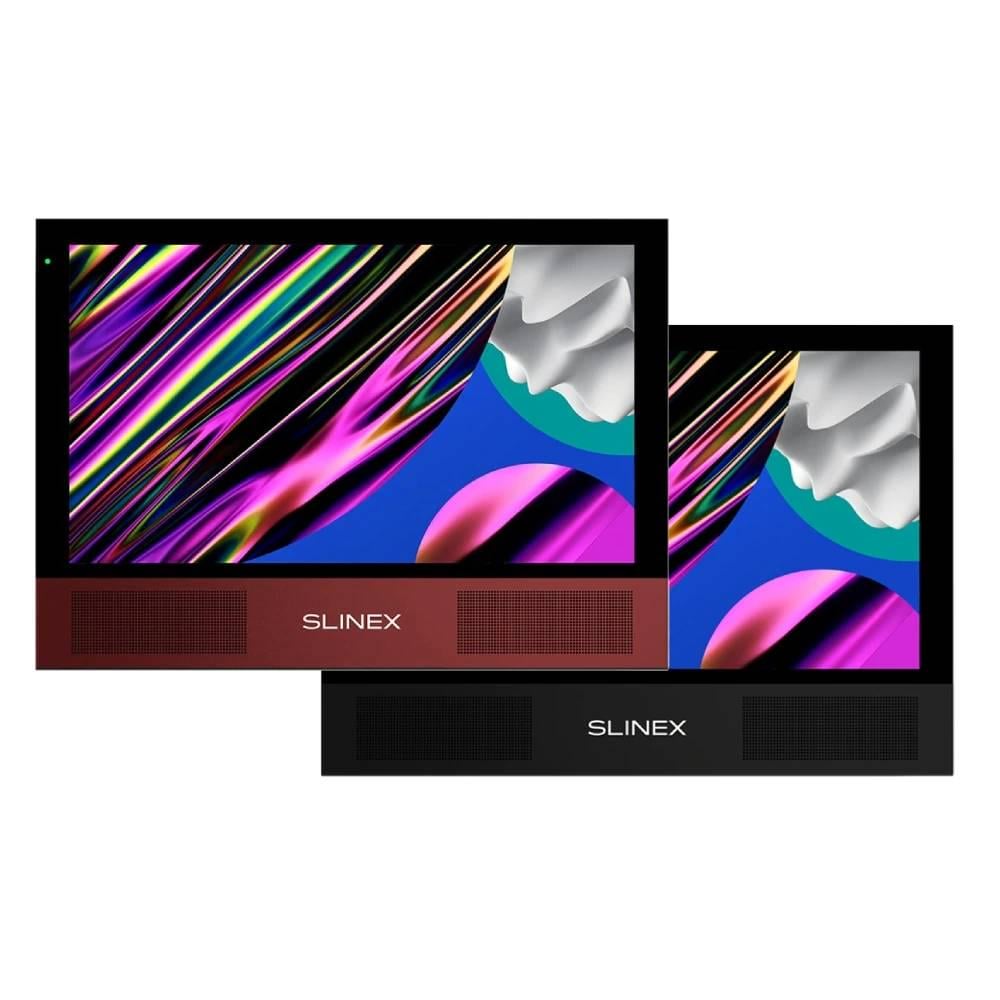 Відеодомофон AHD Slinex Sonik 10 10” сенсорний IPS екран запис руху microSD 248х177х21 мм Black/Red (41246)