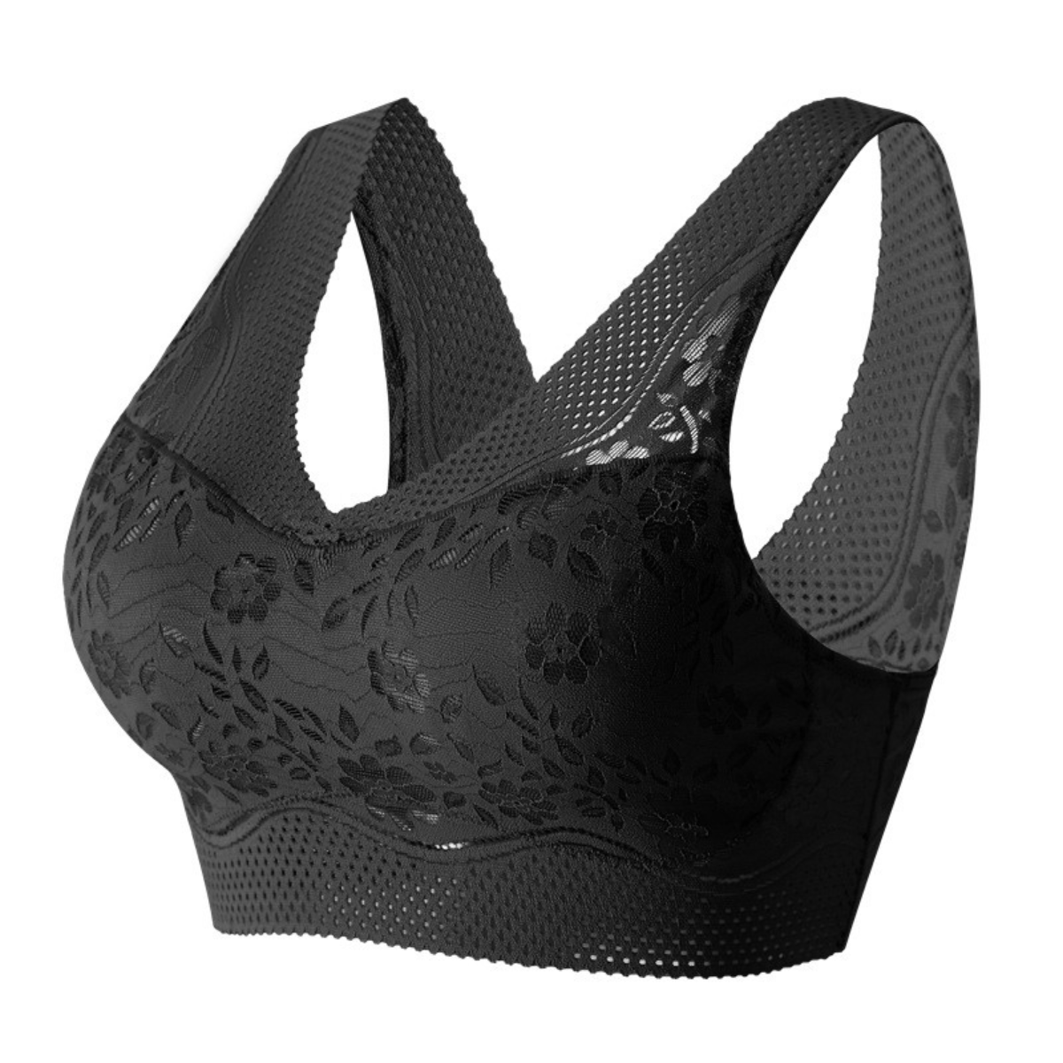 Бра кружевной с пуш-ап эффектом AverBra M Черный (3061)