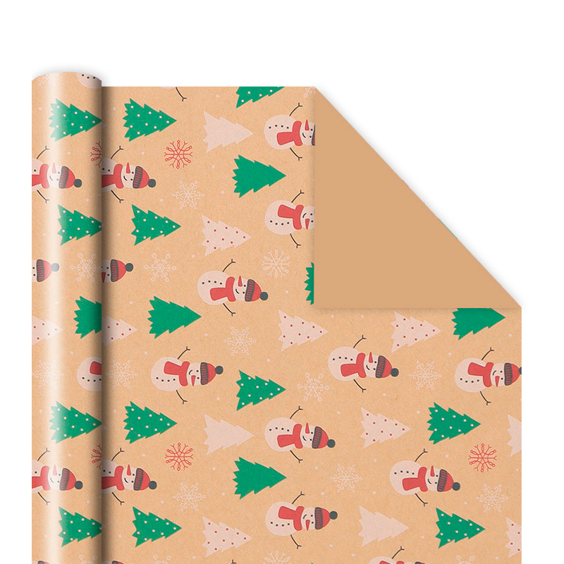 Папір паковання PPW PAPER Lesko PZ046-5 Сніговик 50x76 см