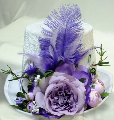 Шляпа Flower party Seta Decor 18-948WT-VT Шляпа Flower party Seta Decor 18-948WT-VT