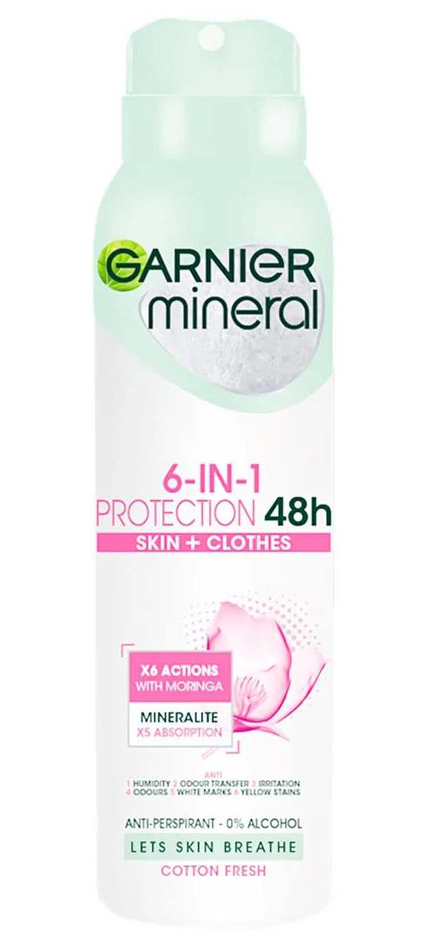 Дезодорант спрей Garnier Ніжність Бавовни жіночий 150 мл (3600541466241)