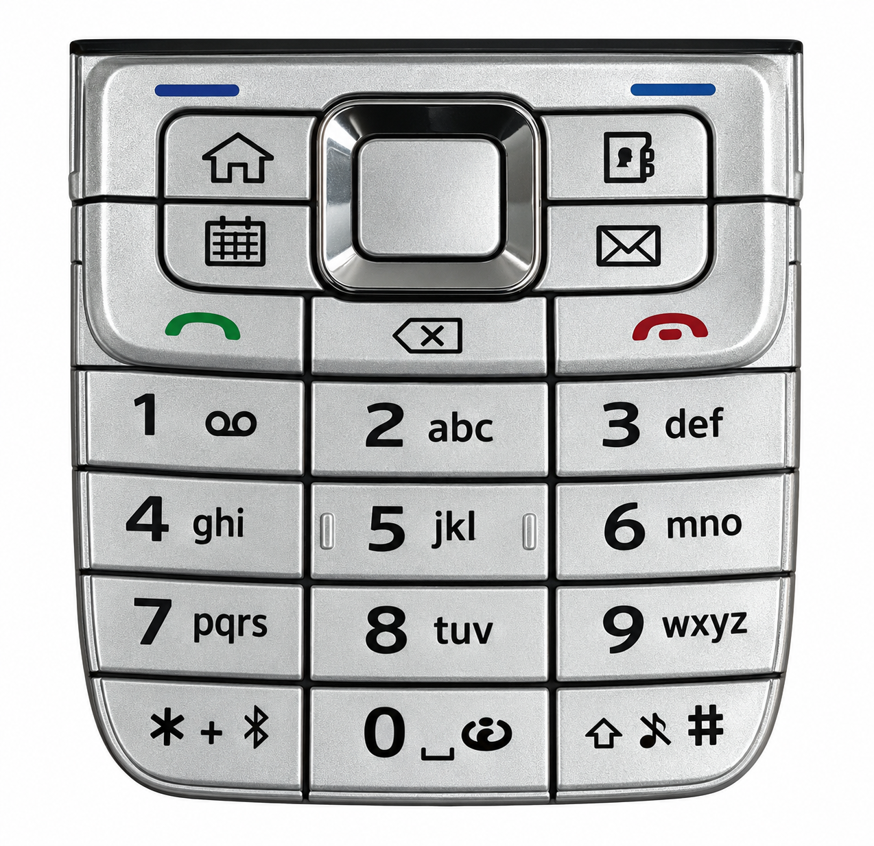 Клавиатура кнопочная для мобильного телефона Nokia E51 Silver (7208748)