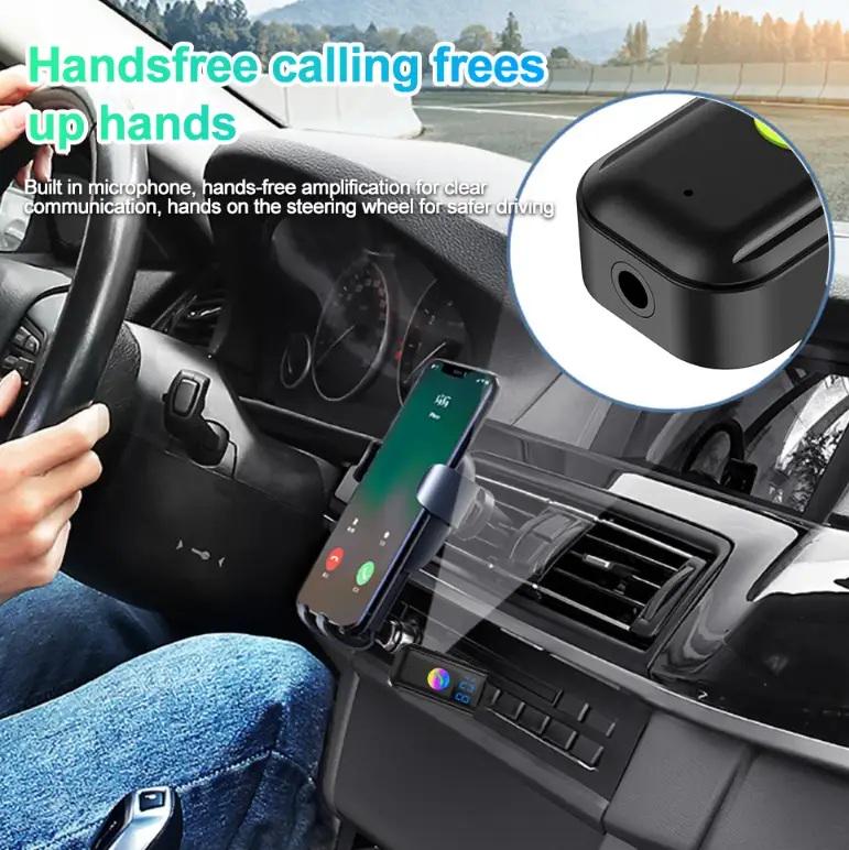 Адаптер для авто Bluetooth 5.3 USB/AUX Black (27457303) - фото 3
