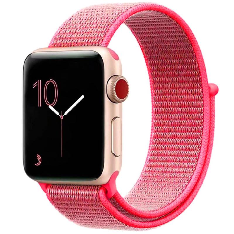 Ремешок универсальный Nylon для Apple watch 38 мм/40 мм/41 мм Pink (00000039057_20)