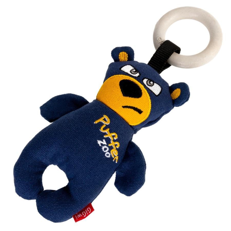 Игрушка для собак GiGwi Puffer Медведь из пищалки дерево 26 см