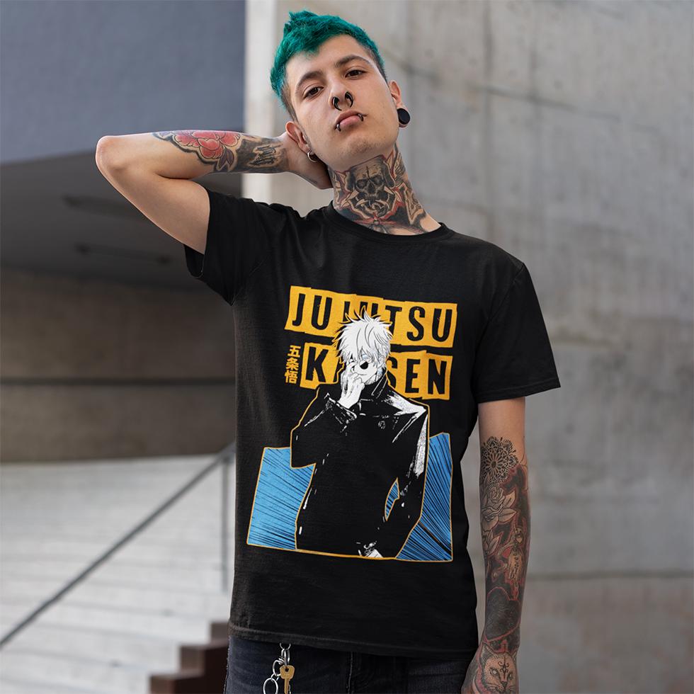 Футболка унисекс Jujutsu Kaisen Gojo Satoru The Strongest M Черный (0000011836) Футболка унисекс Jujutsu Kaisen Gojo Satoru The Strongest M Черный (0000011836)