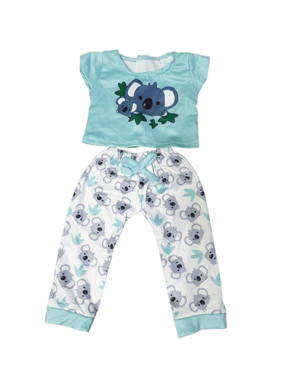 Одежда для куклы Baby Born Пижама Коала 40-43 см Бирюзовый (8871)