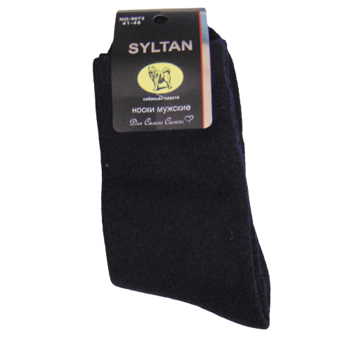 Носки собачья шерсть с махрой Syltan 9673 р. 41-46 Темно-синий (1958392087)