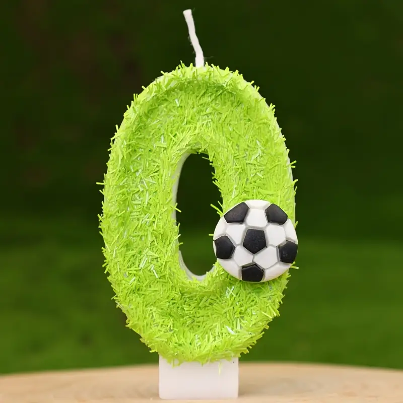 Свеча 3D Зеленая трава с футбольным мячом цифра 0 (24985559) Свеча 3D Зеленая трава с футбольным мячом цифра 0 (24985559)