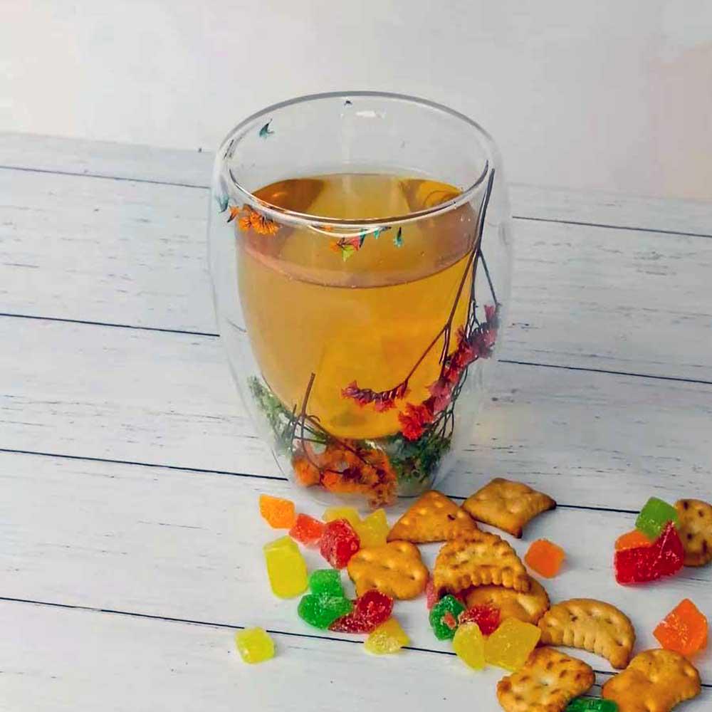 Склянка скляна з подвійними стінками Сухоцвіти 250 мл - фото 9