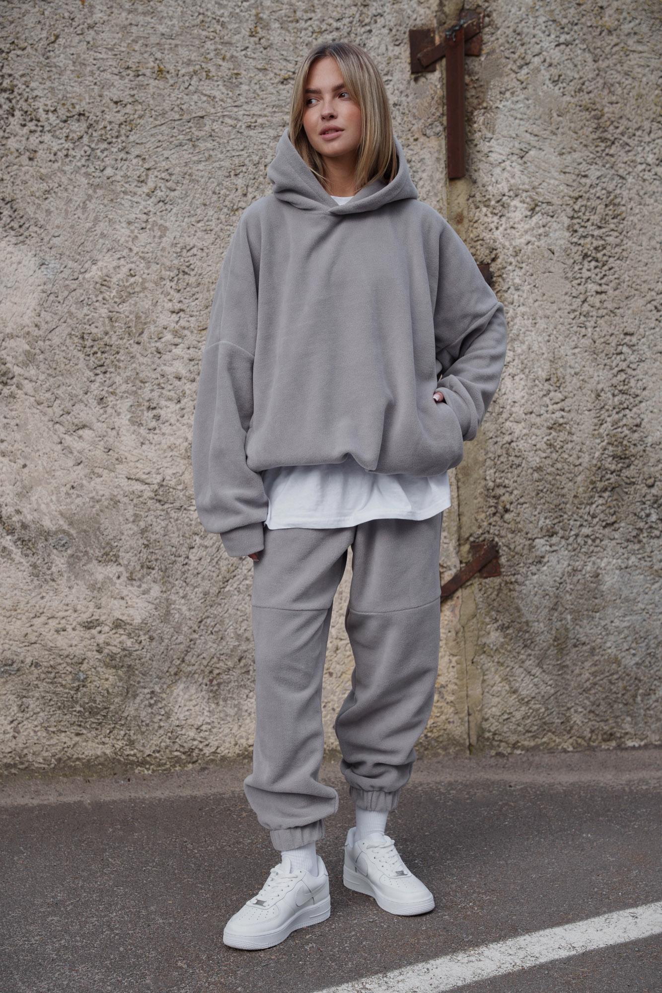 Худи Оверсайз с капюшоном Without Brand Soprano Gray (8055982) - фото 10 Худи Оверсайз с капюшоном Without Brand Soprano Gray (8055982) - фото 10