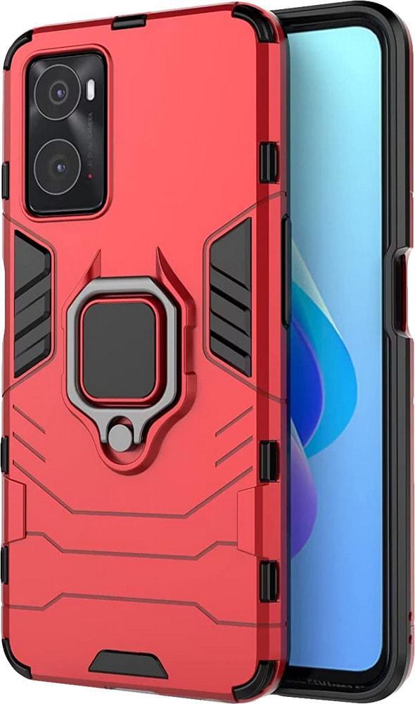Противоударный чехол OPPO A76 (подставка кольцо) Red (29676-2D)