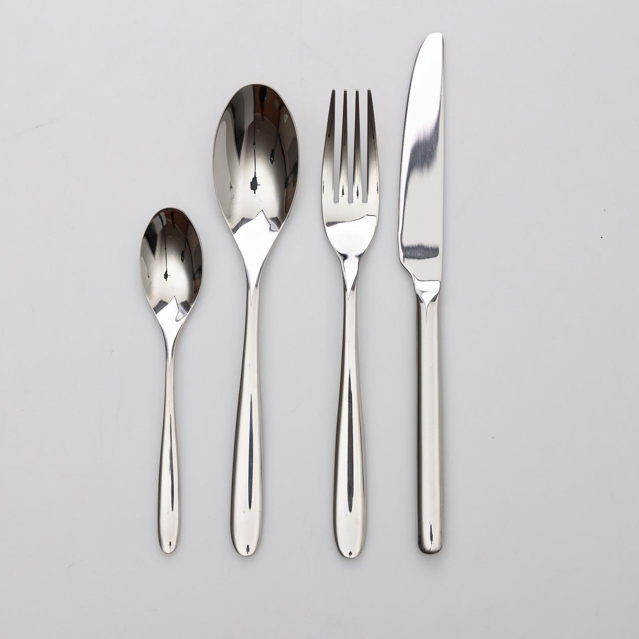 Набор столовых приборов TS Kitchen на 6 персон 24 предмета Серебристый (HP-20-23)