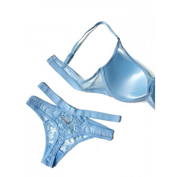 Комплект нижнего белья 85B Голубой (0575) - фото 2 Комплект нижнего белья 85B Голубой (0575) - фото 2