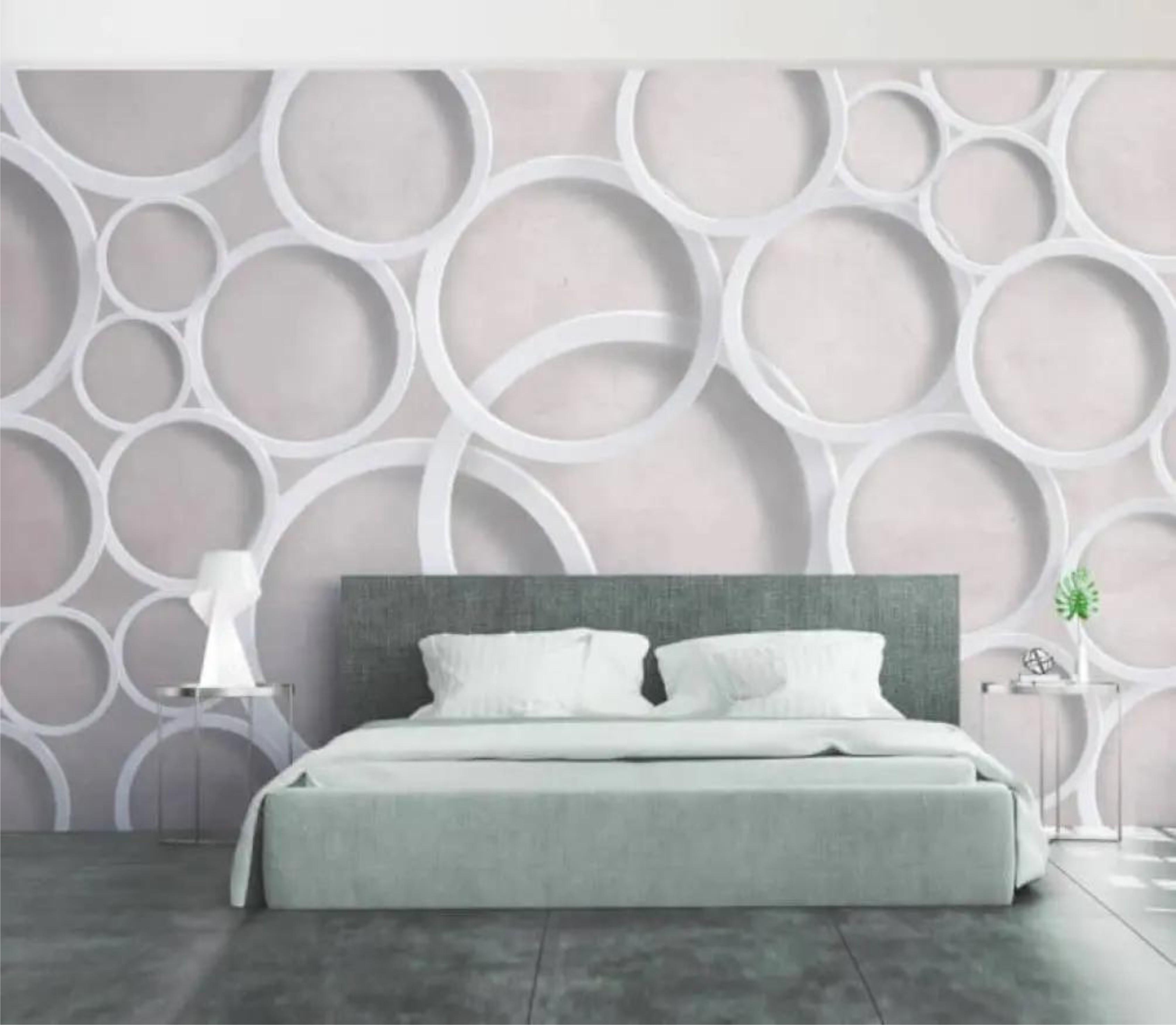 Фотообои Серый круг Серый (000283)