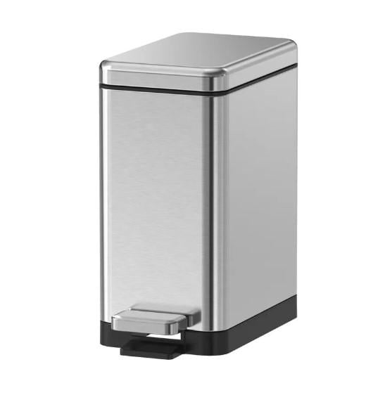 Ведро для мусора KOER TC-010206-02 с плавным закрытием/прямоугольное 6 л Нержавеющая сталь (KR5594)