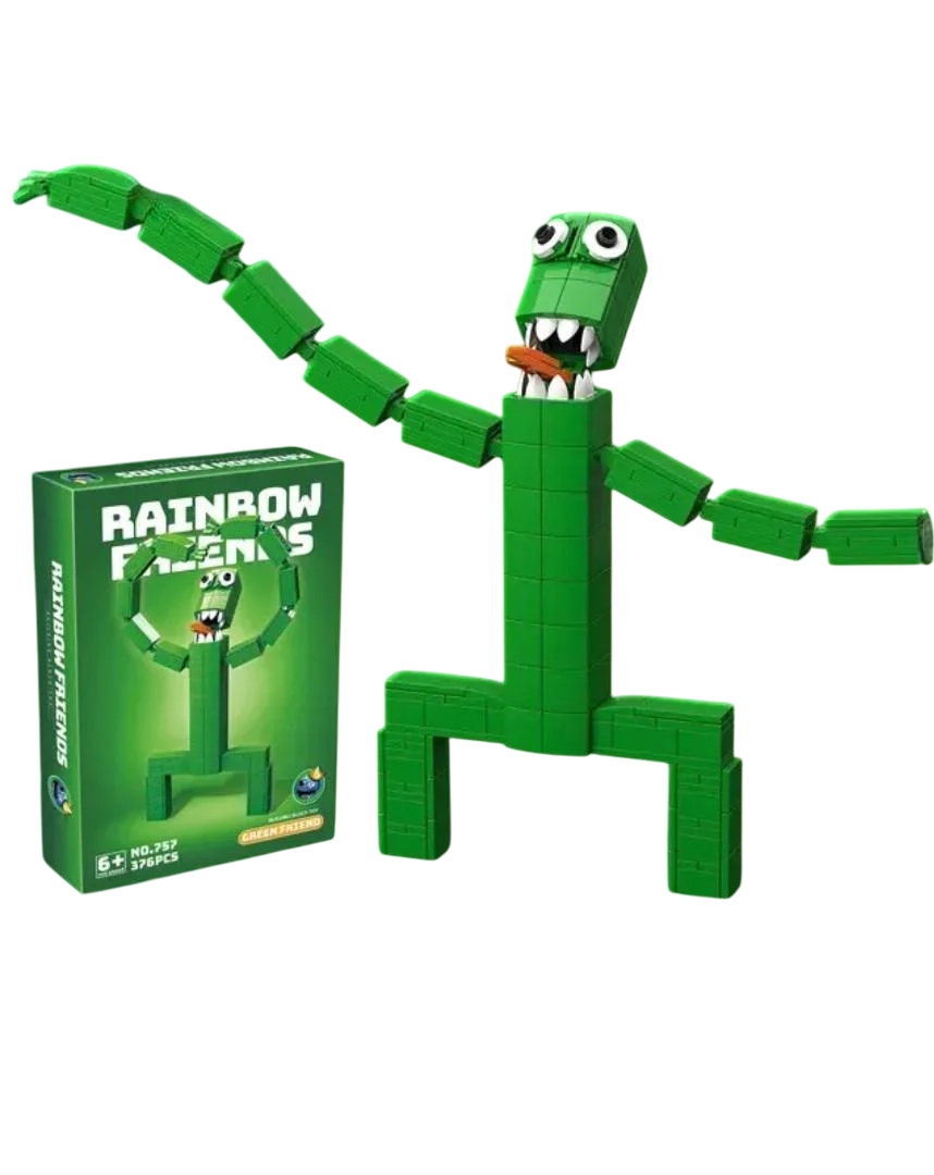 Конструктор детский Радужные Друзья фигурка Rainbow Friends 376 дет. Зеленый (2671356044)