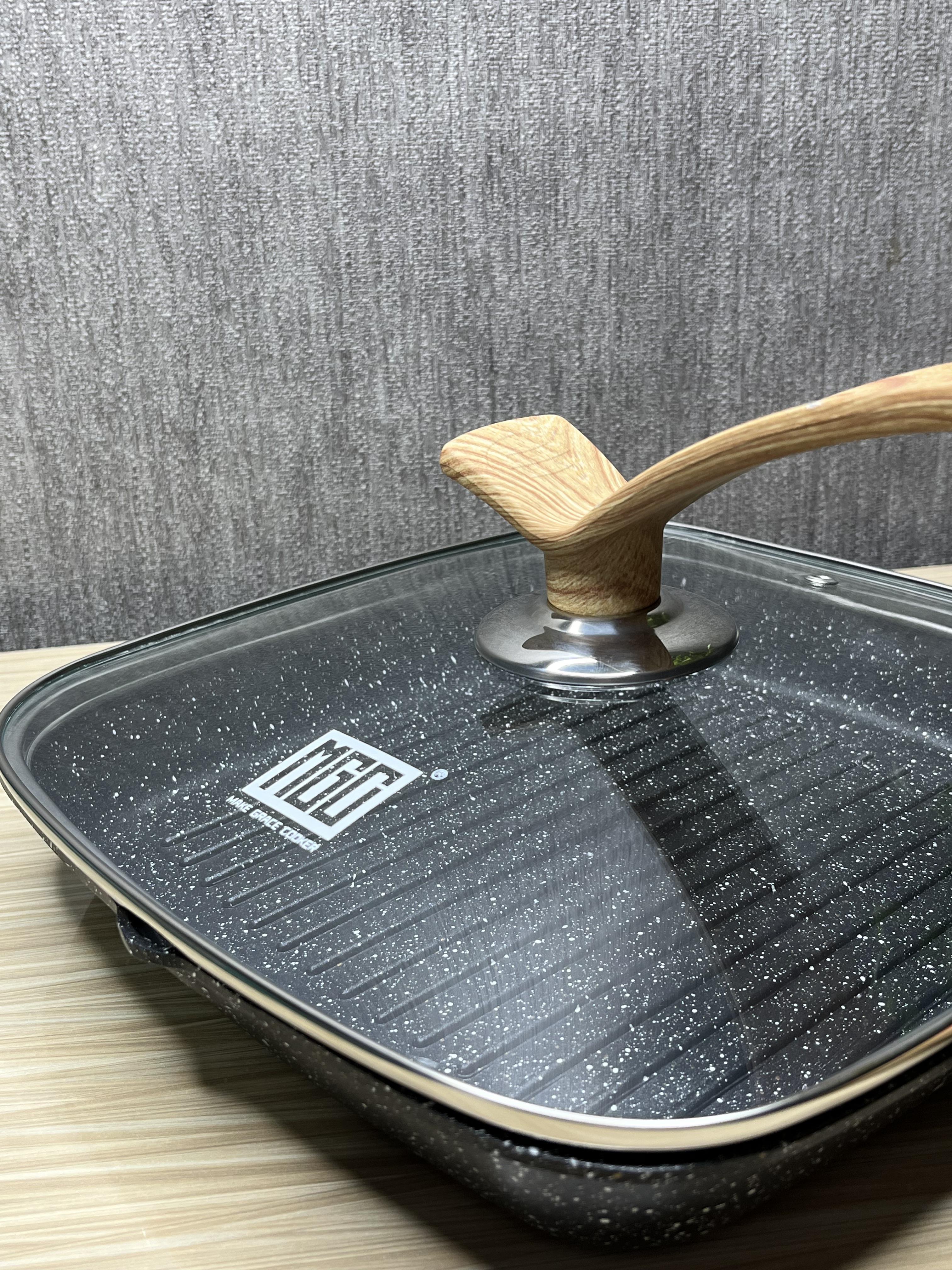 Сковорода-гриль MGC з знімною ручкою 24 см Чорний (260782) - фото 6