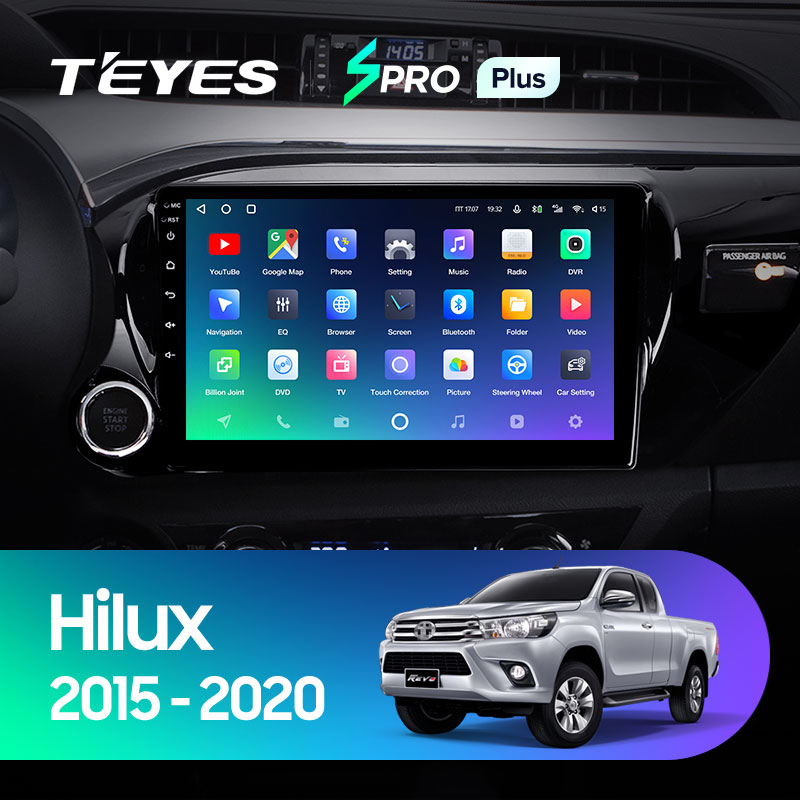 Автомагнітола штатна Teyes SPRO Plus для Toyota Hilux Pick Up AN120 2015-2020 Android SPRO PLUS 6+128G Wi-Fi/4G (1652129767) - фото 3