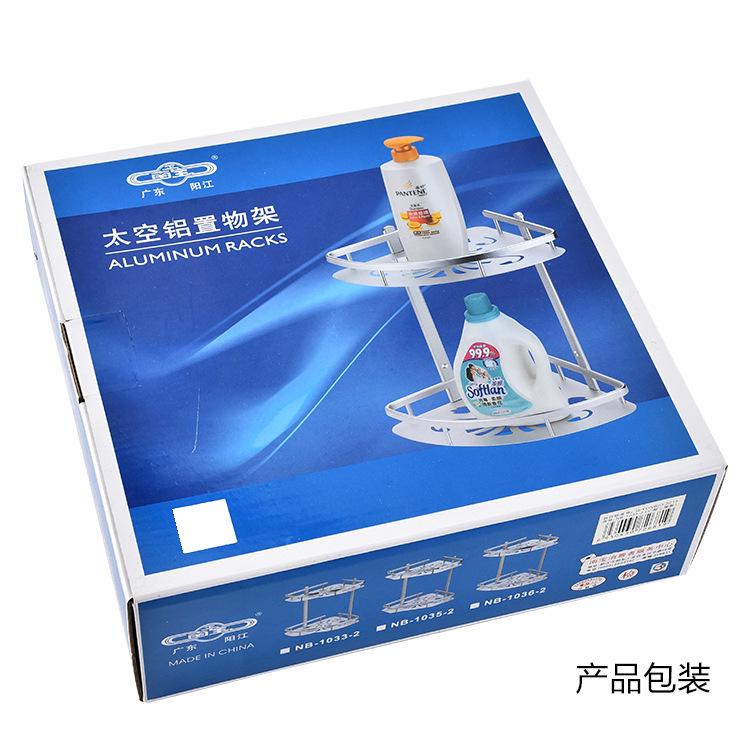 Полка 2-х ярусная угловая нержавейка/алюминий (NB-1036-2) - фото 5 Полка 2-х ярусная угловая нержавейка/алюминий (NB-1036-2) - фото 5