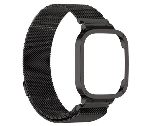 Ремешок металлический Deexe Milanese Stainless Steel для Xiaomi Redmi Watch 3 Черный