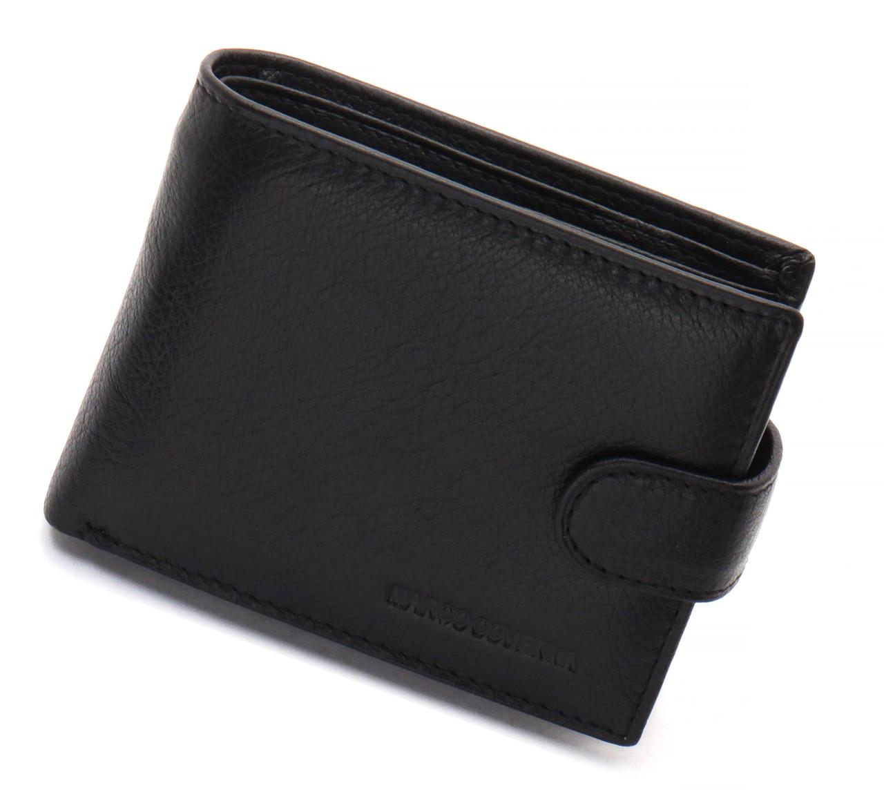 Портмоне мужское Marco Coverna из натуральной кожи с визитницей Черный (MC-2057-1) - фото 3 Портмоне мужское Marco Coverna из натуральной кожи с визитницей Черный (MC-2057-1) - фото 3