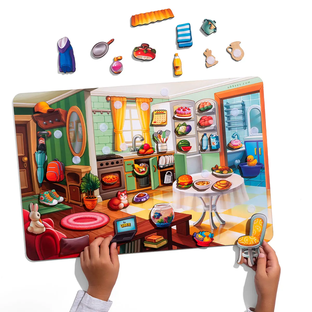 Игра на липучке Наведи порядок в комнате и накорми Ваню - фото 3