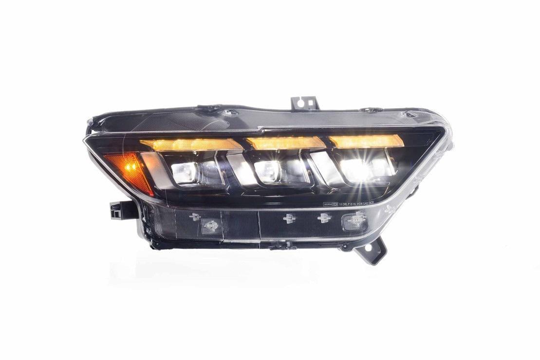Фары передние GBT FullLed 2015-2018 для Ford Mustang 2015-2023 гг. поликарбонат 2 шт. Черный (150958)